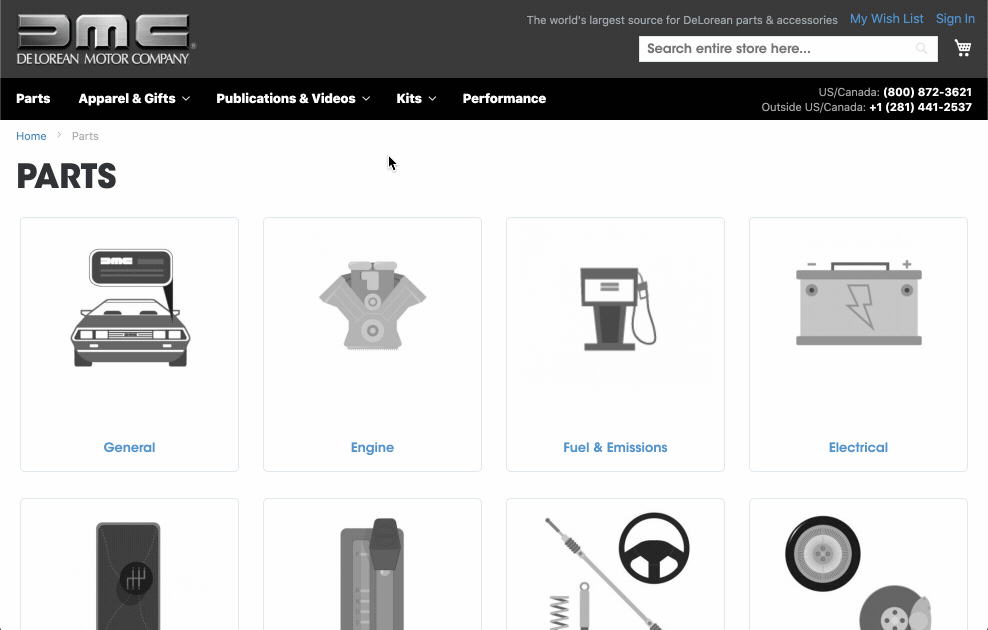 Interactive Parts Finder