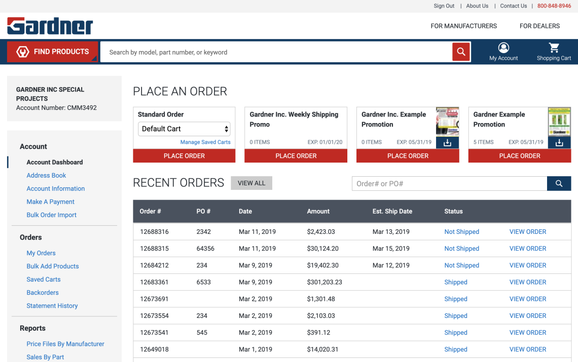 B2B/Dealer Tools